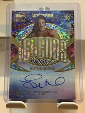 Lita Topps 2026 Universe WWE Legends Auto Aqua Speckle /299 On Card picture