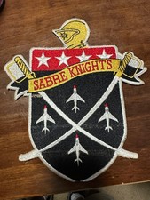 Vintage USAF Sabre Knights Display Team Large Jacket Patch picture