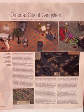 Omerta City of Gangsters Video Game Magazine Page Preview 2013 Xbox PC picture