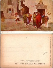 Venezia Il Lotto Vintage Italian Postcard Venice Street Scene Unused Unposted picture