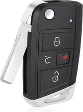 Replacement Car Key Fob for Volkswagen GTI Golf 2015-2019 4 Buttons 315MHz MQB48 picture