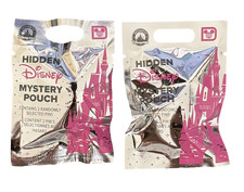 Disney World Hidden Mystery Wave B Pink Pin Pack Pouch Set of 2 Sealed - NEW picture