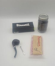 Stanwell Relief Briar Tobacco Pipe Style 83 - Black Sandblast - New picture