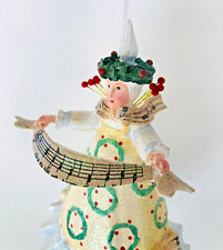 Patience Brewster  FA LA LA LADY ORNAMENT deck the halls ~ Dept56 NEW Krinkles picture