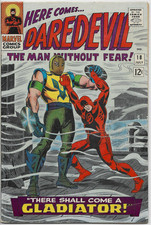 Daredevil #18 FN- 5.5 Key 1st App. Gladiator Marvel **BARGAIN BIN SALE** picture