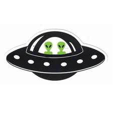 UFO Spaceship Alien Sticker Decal -  OFFICIAL S08 picture