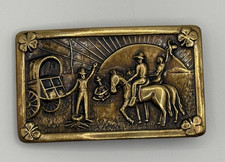 Rare Vintage 1950s Gretsch 6130 Roundup Guitar Belt Buckle - Adolph Vogel Brass picture