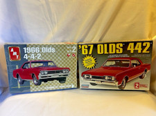 LOT - AMT/LINDBERG (2) OLDS 66 &67 -W30 442 model kits NEW FACTORY SEALED BOX's picture