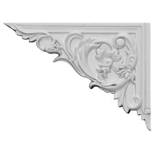 Ekena Millwork SB08X06FL-L Flower, Left Stair Brackets, 8 5/8