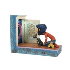 Jim Shore CORALINE KNEELING DOWN-THROUGH THE KEYHOLE LIT FIGURINE 6016426 NEW picture