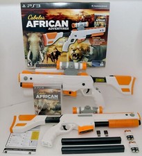 NEW 2-GUN BUNDLE Cabela's African Adventures PS3 Game w/Top Shot Elite Rifle Set picture
