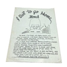Vintage Vietnam Era US Army Korea DMZ Humor Gripe Sheet Cartoon Poster 1977 picture
