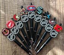 Sports Handmade beaded pens. Hockey. Collect, gifts, gift basket filler picture