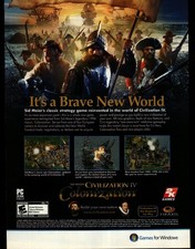 Sid Meier's Civilization IV Colonization 2008 PC Game Ad Print Strategy picture