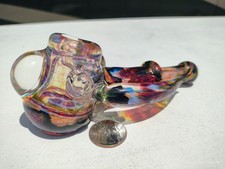 Kenan Tiemeyer Signed Hammer Pipe Implosion Marble Heady Glass 6