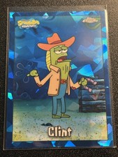 Clint 2025 Topps Chrome Sapphire SpongeBob SquarePants #97 picture