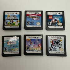 Nintendo DS Game Lot of 6 Mario Harry Potter Dora Lalaloopsy Paws Classic Games picture