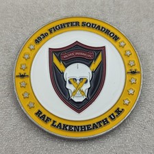 USAF 493d Fighter Squadron Raf Lakenheath U.K Challenge Coin picture