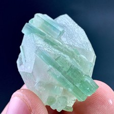 84 Carat Tourmaline Crystal With Quartz Specimen From Afghanistan  picture