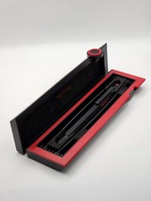 Rare Vintage Rotring 600 Fountain Pen Black M Nib Full Set Boxed - Read Flaw picture