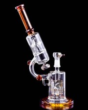THICK Bong Tsunami Glass MICROSCOPE Bong UFO Bong Glass Water Pipe COOL Bong USA picture