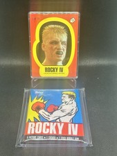 1985 Topps Rocky IV  11 Sticker Card Complete Set and Sealed Wax Pack picture