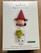 New 2006 Hallmark Halloween Ornament LUCY Great Pumpkin Charlie Brown Peanuts picture