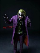 1/4 Heath Ledger Joker Resin Statue Rooted Hair Version Collectible Model Gift picture