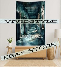 Shadow in Long Corridor Tapestry corridor hallway abandoned creepy horror 39X59  picture