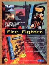1994 Fahrenheit Sega CD Original Advertisement / Retro Wall Art v1 picture