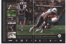 EA Sports PC Video Game Showcase Art 1999 Vintage Ad Miami Dolphins Poster  picture