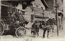 Vintage Photo OH Dayton Fire Department Co. 1 E 5th & Brown St. 1909 Horses COPY picture