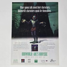 Oddworld Abe's Oddysee PlayStation 1 PS1 Speak Print Ad/Poster Promo Art picture