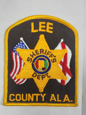 LEE COUNTY, AL. ALABAMA SHERIFF'S DEPT. POLICE SHOULDER PATCH - CLOTH BACK picture