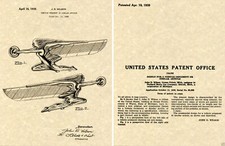 1939 - 1940 PACKARD SUPER 8 HOOD ORNAMENT PATENT Art Print READY TO FRAME CAP picture