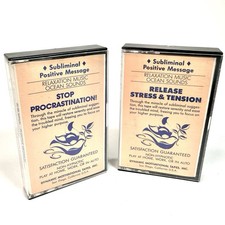 Vintage Subliminal Self Help Cassette Tapes 1984 1986 Dynamic Motivational Lot picture