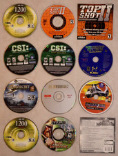 PC GAMES 10 DISC LOT MECH WARRIOR 2 COMANCHE TOP SHOT GUNS CSI 1200 PACK VTG picture