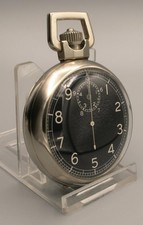 Vintage Elgin Jitterbug Type A-8 Military Stopwatch 15J Black Dial Serviced picture