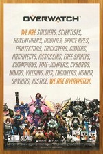2016 Overwatch Xbox One PS4 PC Print Ad/Poster Official Video Game Promo Art 00s picture