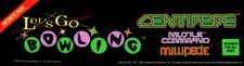Lets Go Bowling Centipede Missile Command Millipede Arcade Marquee 23.9
