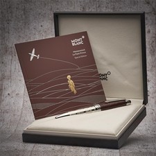 Montblanc Le Petit Prince Solitaire Aviator No 146 Le Grand Fountain Pen ID 119684 ORIGINAL BOX picture