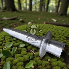 Hand Forged Medieval Spear Polish Butt Cap Polish picture