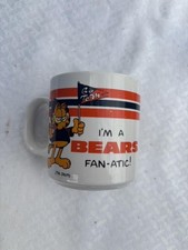 Enesco Garfield Chicago Bears Fan-Atic Coffee Cup Mug NFL Vintage 1978 picture