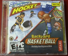 Video Game PC Backyard Hockey 2005 & Basketball 2 pack NEW SEALED Jewel picture