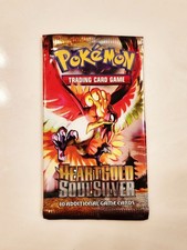 Vintage POKEMON HG SOUL SILVER  Ho-OH EMPTY OPENED FOIL *PACK ONLY * *NO CARDS* picture