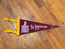 Vintage ST. AUGUSTINE FLORIDA CITY GATES Pennant 27