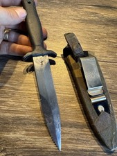 Vintage Gerber Command I w/ Serrated Blade, Leather Sheath Very Early 003616 picture