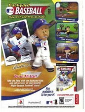 2004 Backyard Baseball An All-Star Video Game Vintage Magazine Print Ad/Poster picture