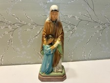 Vintage Chalk Mary  & Child Jesus Figurine-CS 120 picture