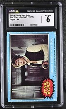 1977 STAR WARS - SERIES 1 TOPPS #4 SPACE PIRATE HAN SOLO CGC 6 - Great Centering picture